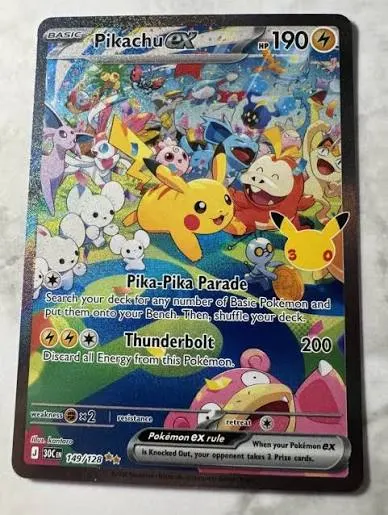 Pikachu ex · 149/128 · ME: 30th Celebration
