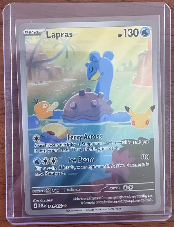 Lapras · 131/128 · ME: 30th Celebration