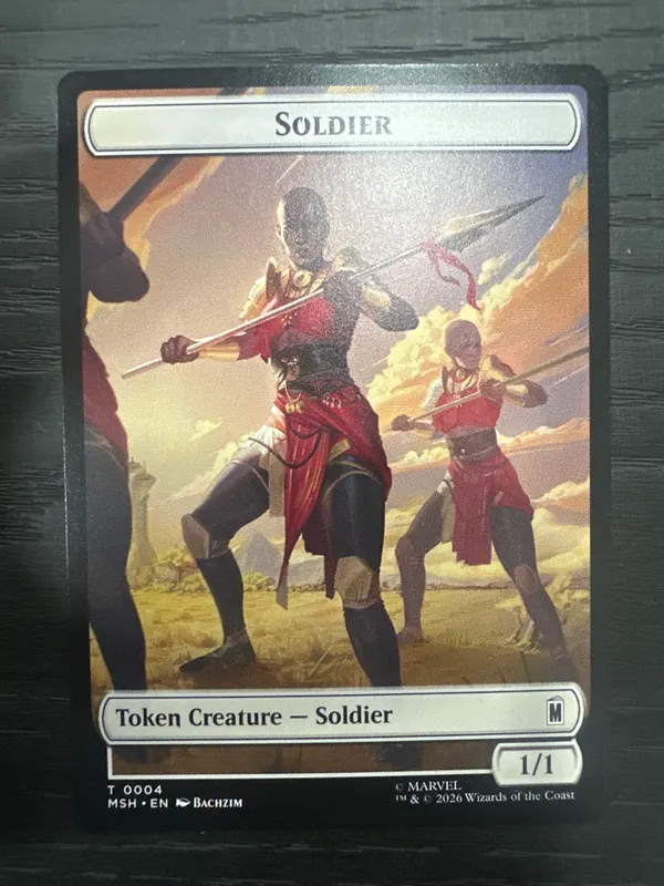 Soldier // Clue Double-Sided Token · 4 // 17 · Marvel Super Heroes