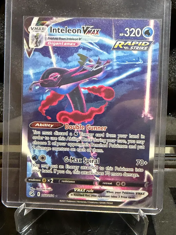 Inteleon VMAX (Alternate Art Secret) · 266/264 · SWSH08: Fusion Strike